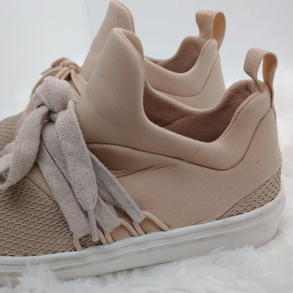 Steve Madden Lancer Blush Pinkish Tan Trainers Sneakers Lace Up Women's Size 6.5 - Picture 5 of 9